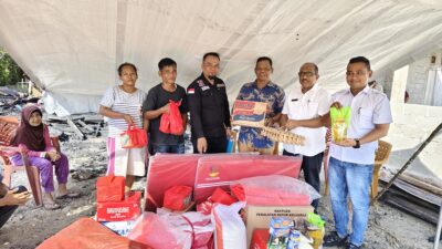 Pemerintah Kabupaten Pesisir Selatan Salurkan Bantuan Kebakaran di Kampung Tanjung Gadang